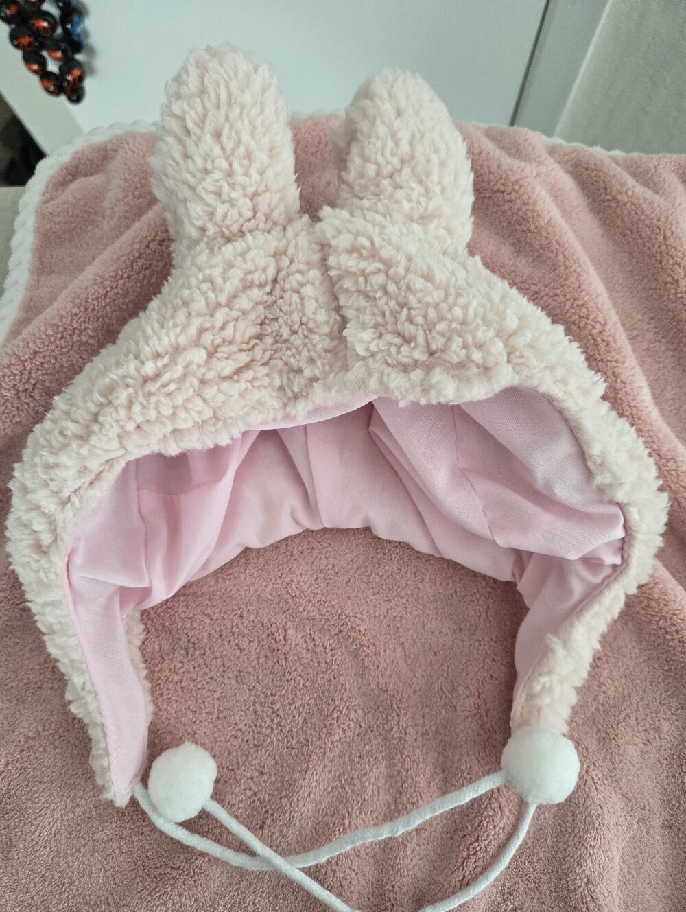 Bunny Ears Head Bonnet Labubu clothes cute Popmart